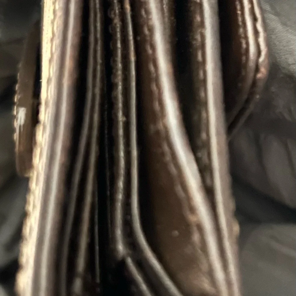 Burberry Blue Label Plaid Wallet - Brown and Cream with cavas with leather trim - Picture 10 of 10